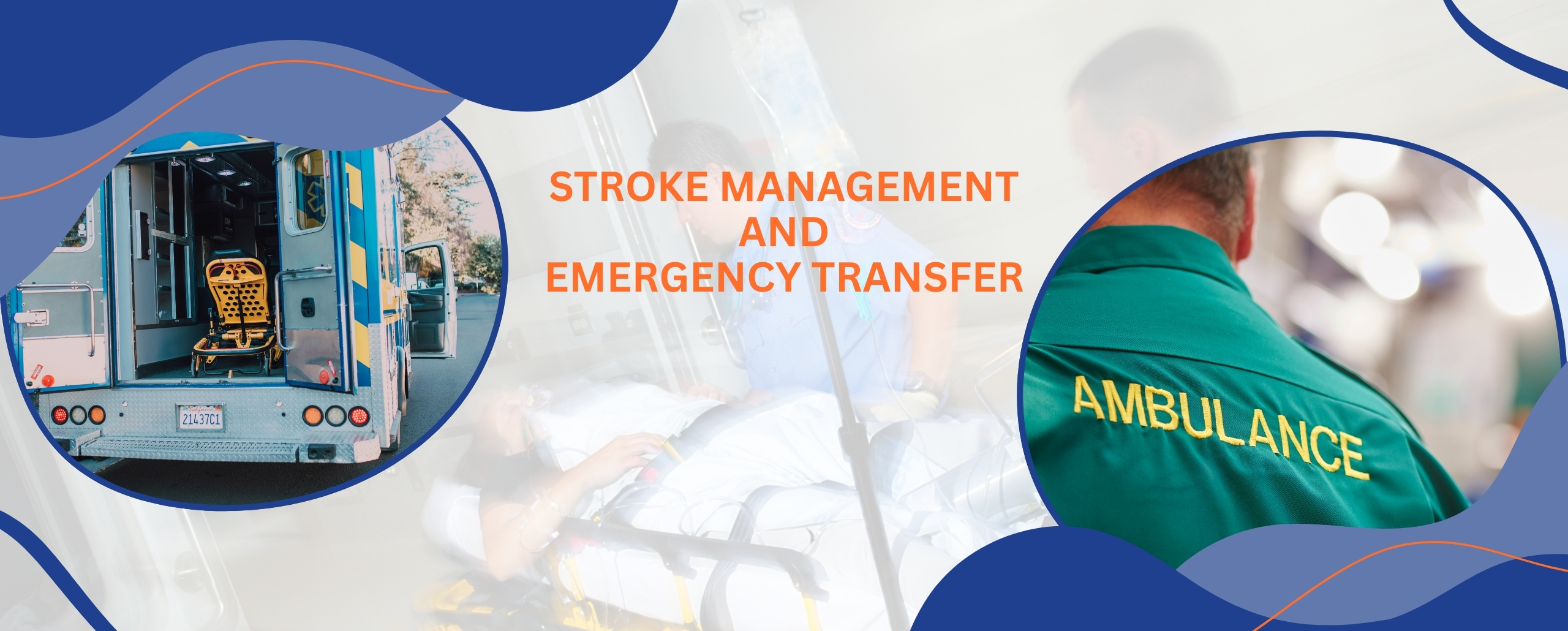 stroke management and emergency transfer service banner